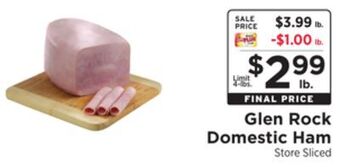 ShopRite Glen rock domestic ham offer