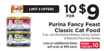 ShopRite Fancy feast classic cat food offer
