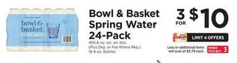 ShopRite Spring water 24-pack offer