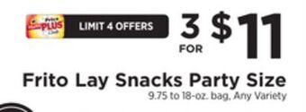 ShopRite Snacks party size offer