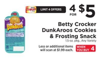 ShopRite Dunkaroos cookies & frosting snack offer