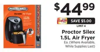 ShopRite 1.5l air fryer offer
