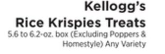 ShopRite Rice krispies treats offer