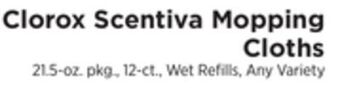 ShopRite Scentiva mopping cloths offer