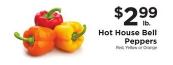ShopRite Hot house bell peppers offer