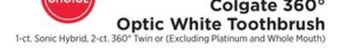 ShopRite 360° optic white toothbrush offer