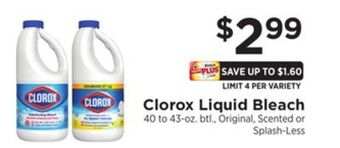 ShopRite Liquid bleach offer