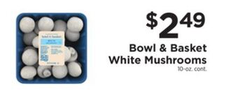 ShopRite White mushrooms offer