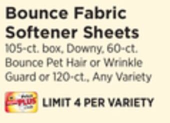 ShopRite Fabric softener sheets offer