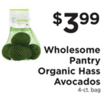 ShopRite Organic hass avocados offer