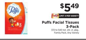 ShopRite Facial tissues 3-pack offer