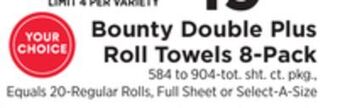 ShopRite Double plus roll towels 8-pack offer