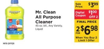 ShopRite All purpose cleaner offer
