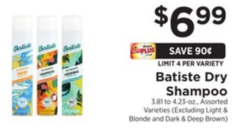 ShopRite Dry shampoo offer