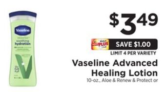 ShopRite Advanced healing lotion offer
