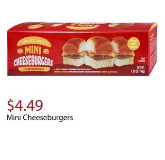 Trader Joe's Mini cheeseburgers offer