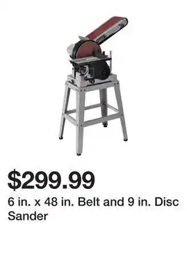 Harbor Freight Tools 6 in. x 48 in. belt and 9 in. disc sander offer