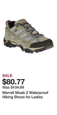 Cabela's Merrell moab 2 waterproof hiking shoes for ladies offer