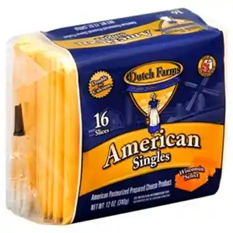La Bonita Supermarkets Dutch farms prepared cheese product, singles, american, 16 slices [12 oz (340 g)] offer