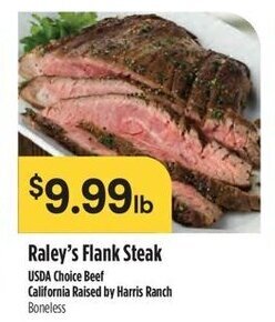Raley's Raley's Flank Steak offer