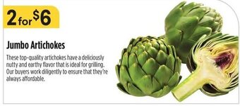 Raley's Jumbo Artichokes offer