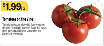 Raley's Tomatoes on the Vine offer