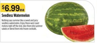Raley's Seedless Watermelon offer