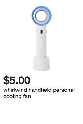 Five Below Whirlwind handheld personal cooling fan offer