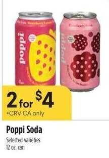 Raley's Poppi Soda offer