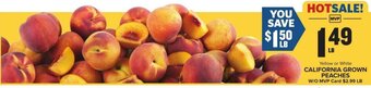 Food Lion CALIFORNIA GROWN PEACHES offer