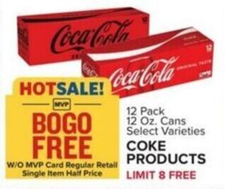 Food Lion Coke Products 12 Pack 12 oz Cans offer