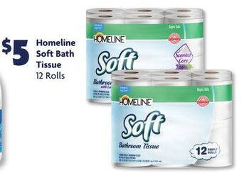 Family Dollar Homeline soft bath tissue offer