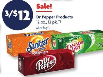 Family Dollar Dr pepper products offer