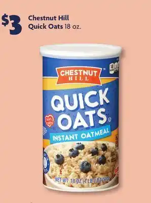 Family Dollar Chestnut hill quick oats offer