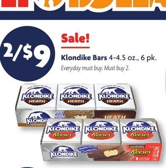 Family Dollar Klondike bars offer