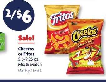 Family Dollar Cheetos or fritos offer