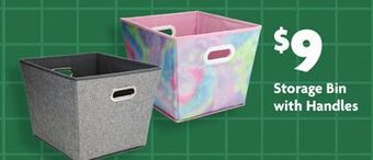 Family Dollar Storage bin with handles offer