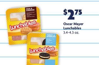 Family Dollar Oscar mayer lunchables offer