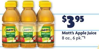 Family Dollar Mott's apple juice offer