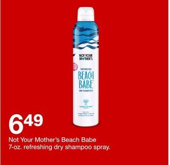 Target Not your mother's beach babe 7-oz. refreshing dry shampoo spray offer