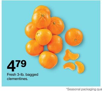 Target Fresh 3-lb. bagged clementines offer
