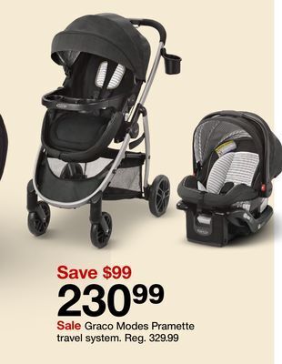 Target Graco modes pramette travel system offer