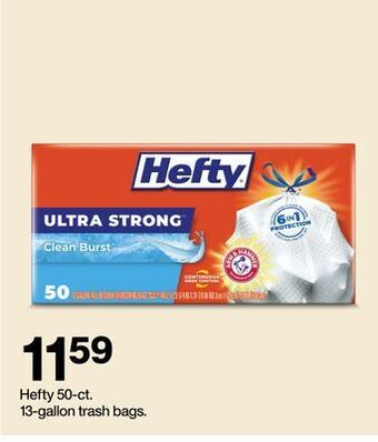 Target Hefty 13-gallon trash bags offer