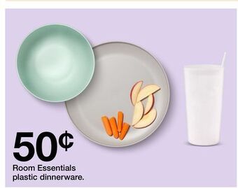 Target Room essentials plastic dinnerware offer