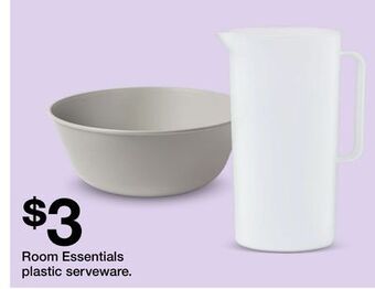 Target Room essentials plastic serveware offer