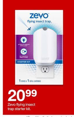 Target Zevo flying insect trap starter kit offer