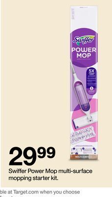 Target Swiffer power mop multi-surface mopping kit offer