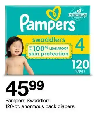 Target Pampers swaddlers 120-ct. enormous pack diapers offer