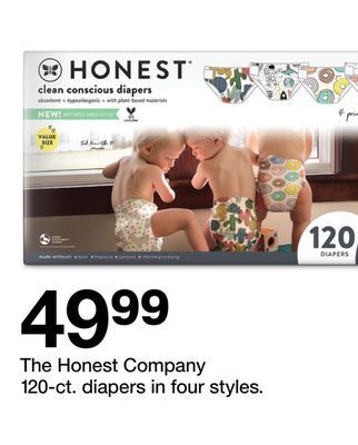 Target The honest company 120-ct. diapers offer