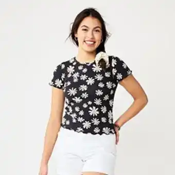 Kohl's Juniors' so® ribbed baby tee offer